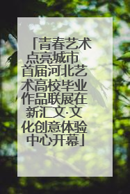 青春艺术点亮城市 首届河北艺术高校毕业作品联展在新汇文·文化创意体验中心开幕