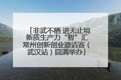 非武不栖 进无止境 新质生产力“智”汇常州创新创业邀请赛（武汉站）圆满举办