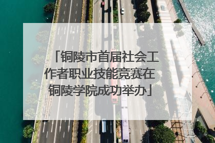 铜陵市首届社会工作者职业技能竞赛在铜陵学院成功举办