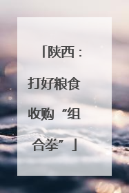 陕西：打好粮食收购“组合拳”
