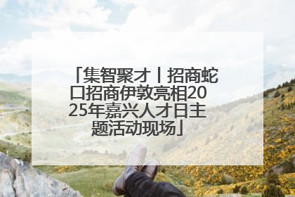 集智聚才丨招商蛇口招商伊敦亮相2025年嘉兴人才日主题活动现场