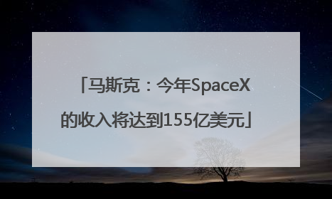 马斯克：今年SpaceX的收入将达到155亿美元