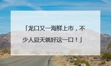 龙口又一海鲜上市，不少人夏天就好这一口！
