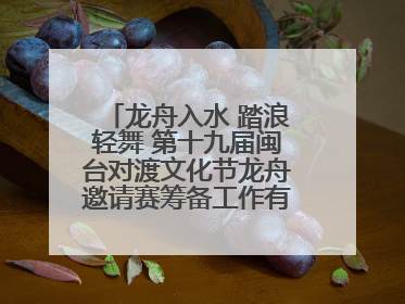 龙舟入水 踏浪轻舞 第十九届闽台对渡文化节龙舟邀请赛筹备工作有序推进