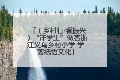 （乡村行·看振兴）“洋学生”做客浙江义乌乡村小学 学剪纸悟文化