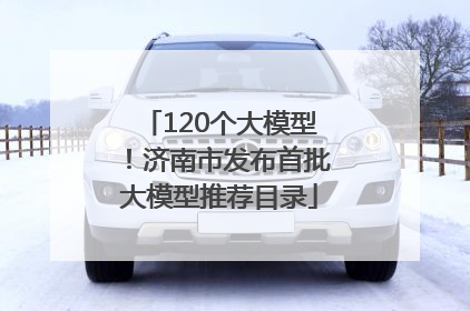 120个大模型！济南市发布首批大模型推荐目录