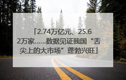 2.74万亿元、25.62万家……数据见证我国“舌尖上的大市场”蓬勃兴旺