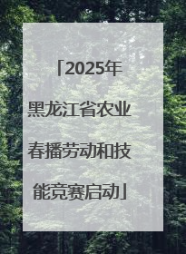 2025年黑龙江省农业春播劳动和技能竞赛启动