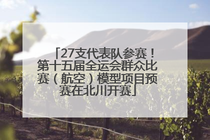27支代表队参赛！第十五届全运会群众比赛（航空）模型项目预赛在北川开赛