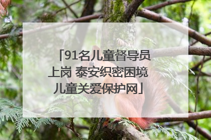 91名儿童督导员上岗 泰安织密困境儿童关爱保护网