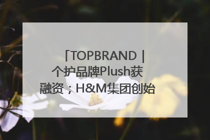 TOPBRAND｜个护品牌Plush获融资；H&M集团创始家族收购股权；滴滴重返巴西外卖市场；香奈儿推出循环材料中心